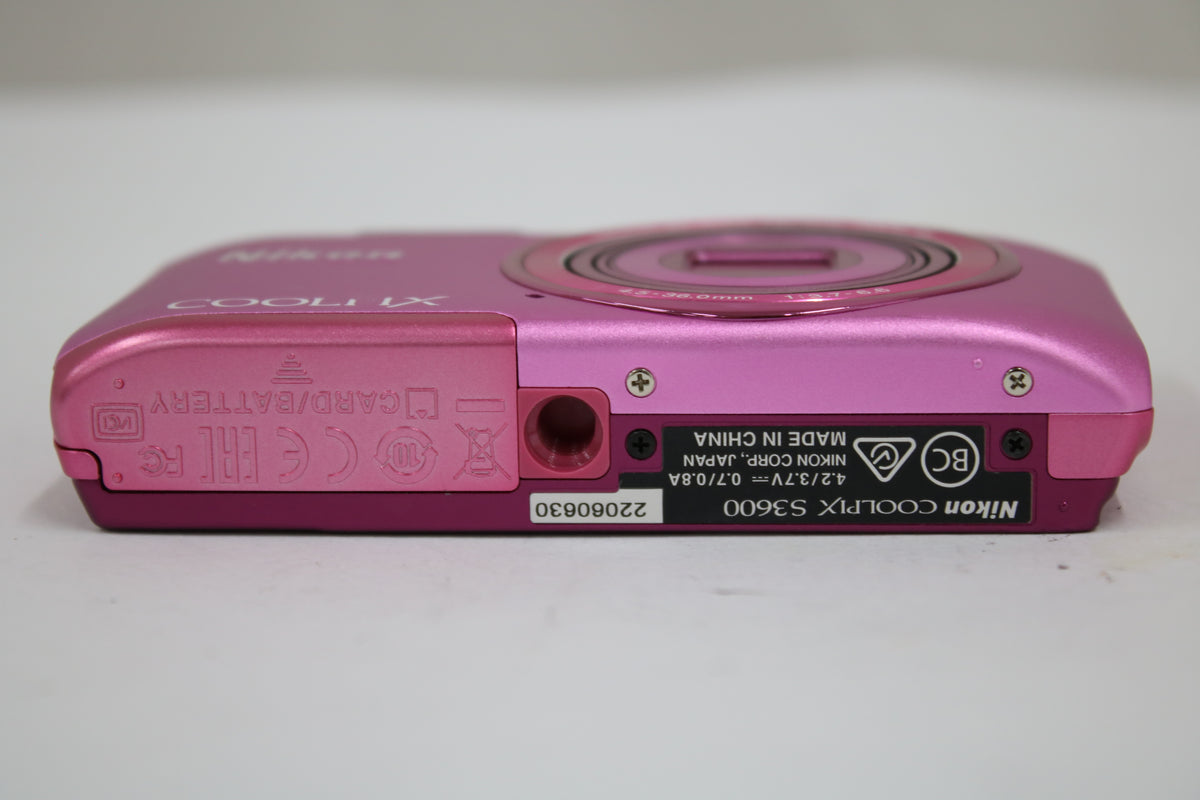 ニコン Nikon COOLPIX S3600 8x ピンク バッテリー付き コンパクトデジタルカメラ 7