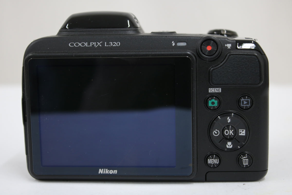 【便利な単三電池で使用可】ニコン Nikon COOLPIX L320 26x ブラック コンパクトデジタルカメラ 4