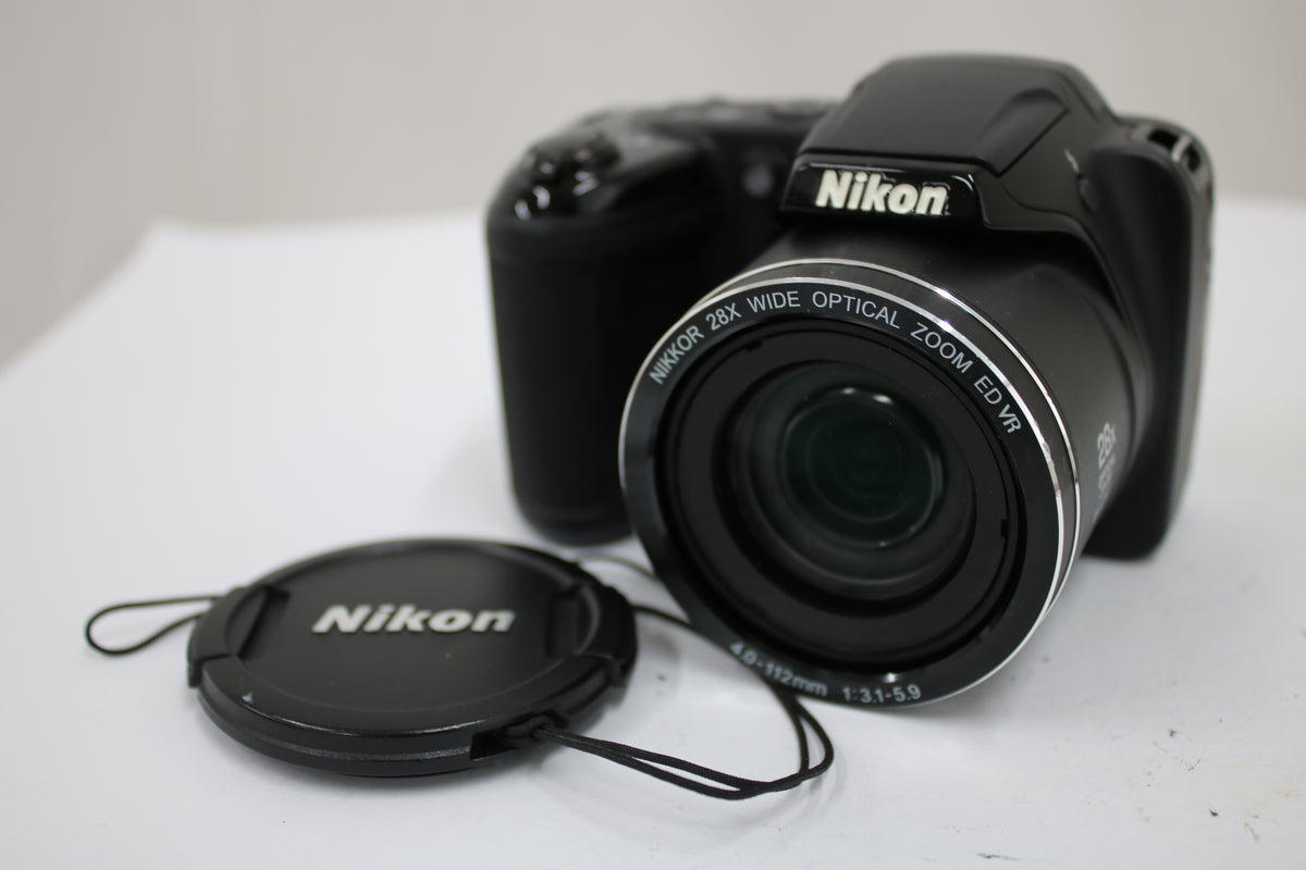 【便利な単三電池で使用可】ニコン Nikon COOLPIX L340 28x ブラック コンパクトデジタルカメラ 1