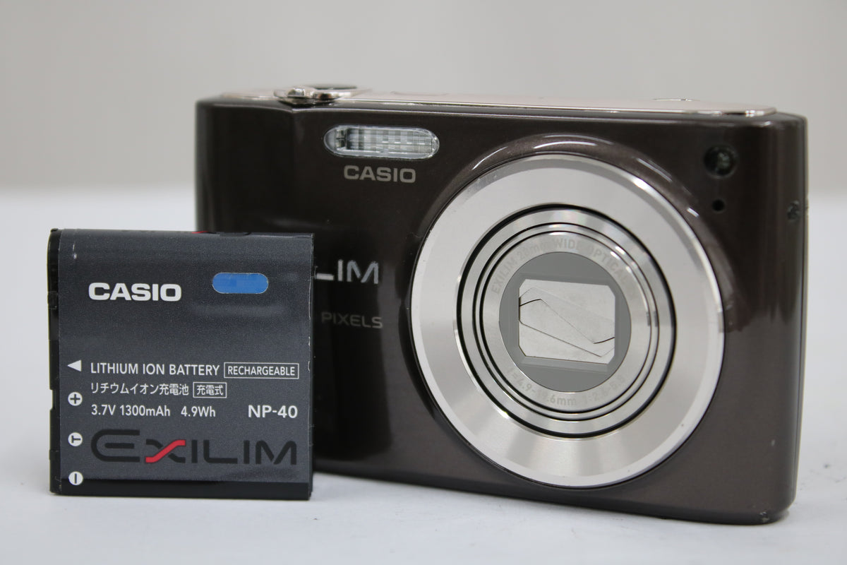 カシオ Casio EXILIM EX-Z400 4x ブラウン バッテリー付き コンパクトデジタルカメラ 1