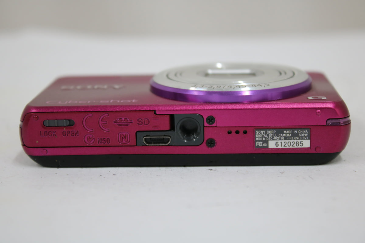 ソニー Sony Cyber-shot DSC-WX170 10x ピンク バッテリー付き コンパクトデジタルカメラ 7