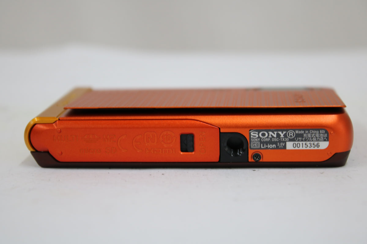 ソニー Sony Cyber-shot DSC-TX30 5x オレンジ バッテリー チャージャー付き コンパクトデジタルカメラ 7