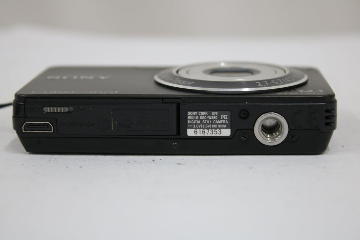 ソニー Sony Cyber-shot DSC-W350 4x ブラック バッテリー付き コンパクトデジタルカメラ 7