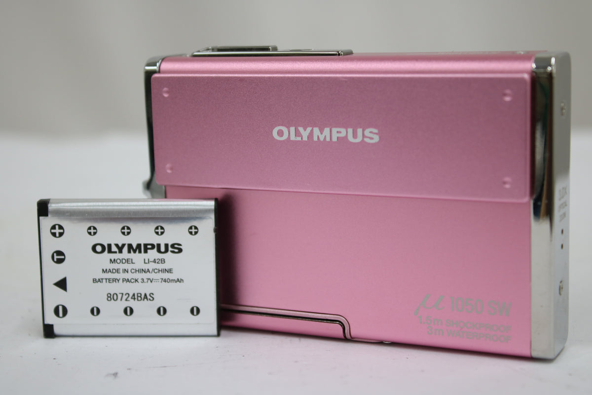 オリンパス Olympus μ mju 1050 SW ピンク バッテリー付き コンパクトデジタルカメラ 1