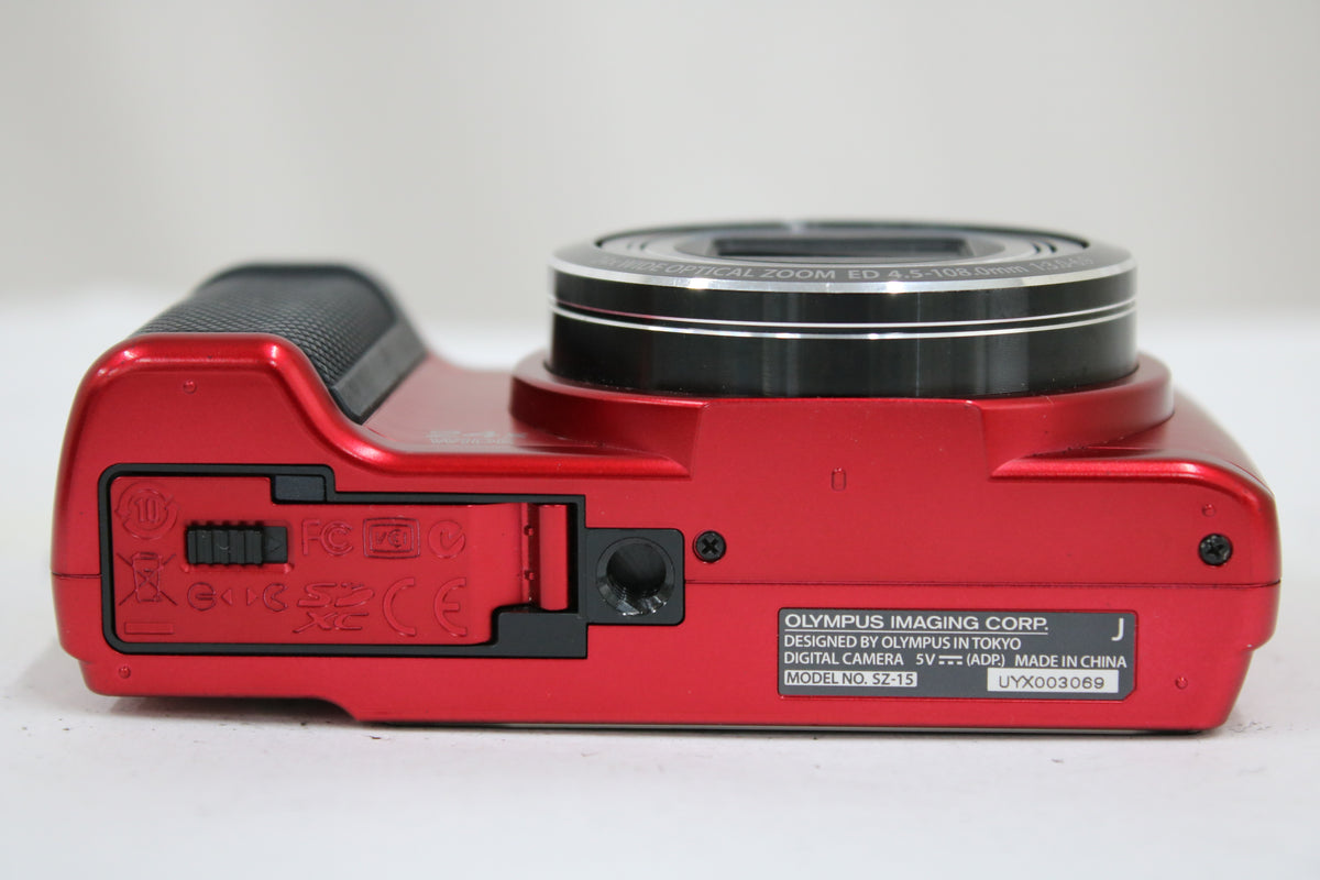 オリンパス Olympus STYLUS SZ-15 24x レッド バッテリー付き コンパクトデジタルカメラ 7