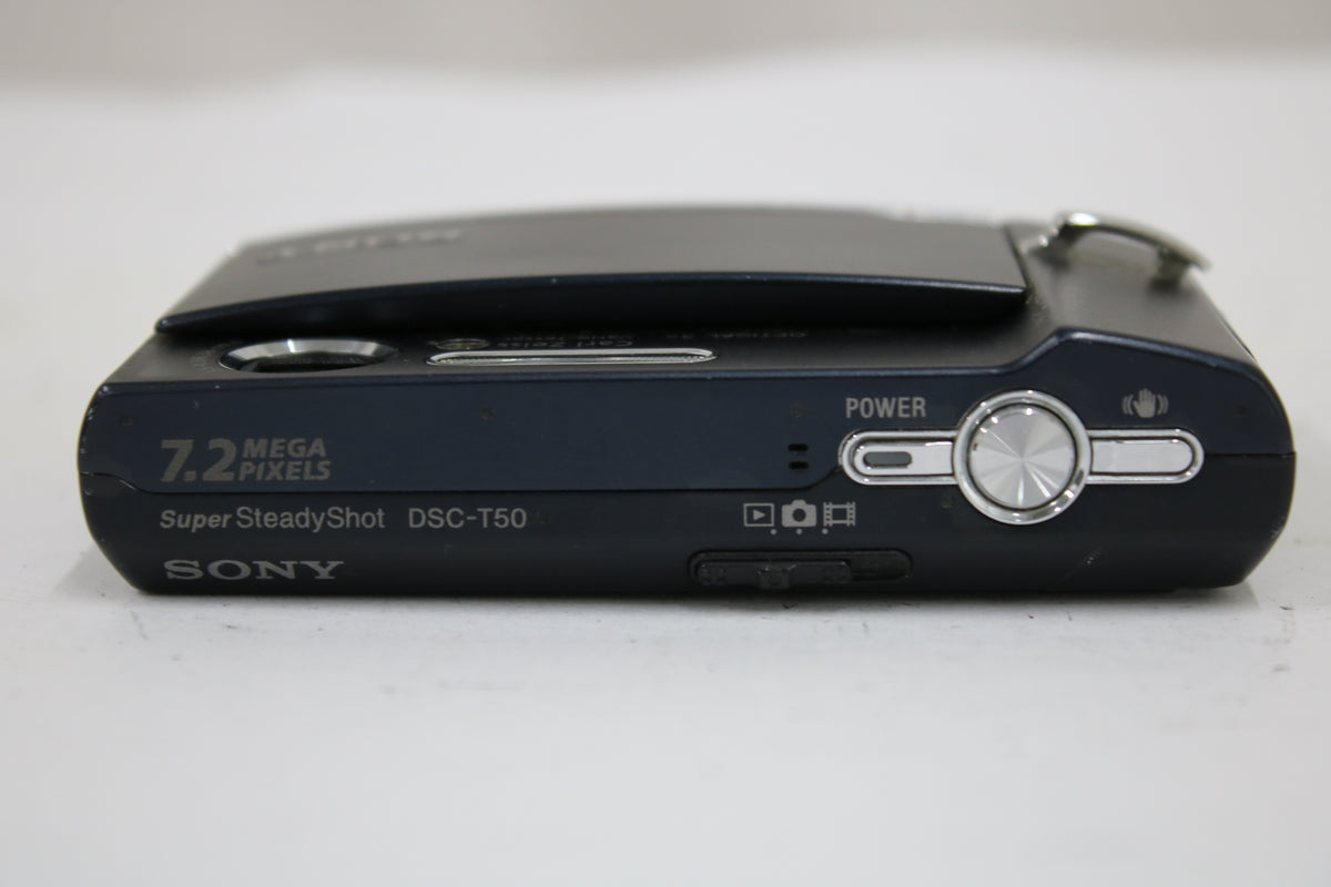 ソニー Sony Cyber-shot Super SteadyShot DSC-T50 3x ブラック バッテリー付き コンパクトデジタルカメラ 6