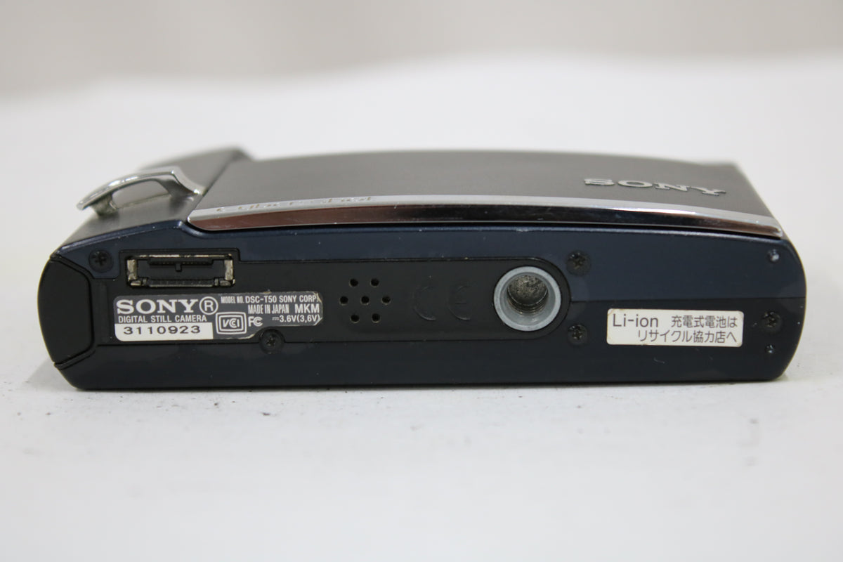 ソニー Sony Cyber-shot Super SteadyShot DSC-T50 3x ブラック バッテリー付き コンパクトデジタルカメラ 7