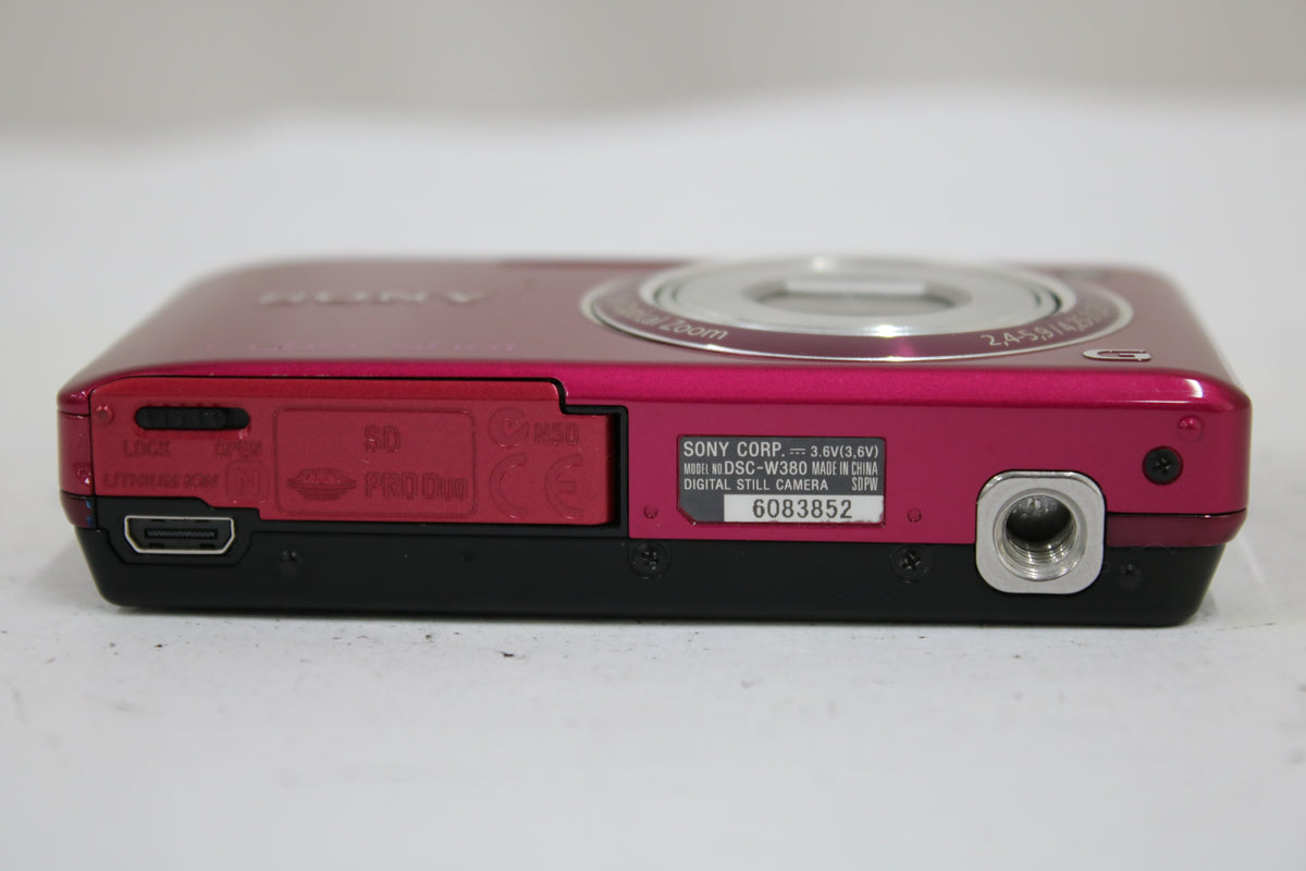 ソニー Sony Cyber-shot DSC-W380 5x ピンク バッテリー付き コンパクトデジタルカメラ 7
