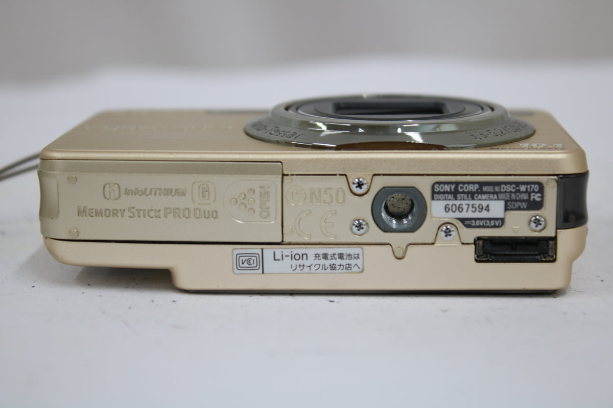 ソニー Sony Cyber-shot DSC-W170 5x ゴールド バッテリー付き コンパクトデジタルカメラ 7