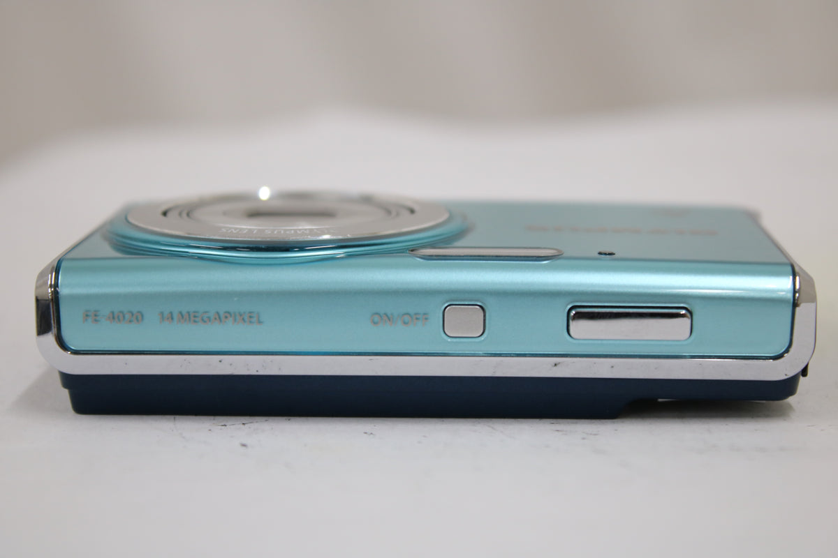 オリンパス Olympus FE-4020 4x ブルー バッテリー付き コンパクトデジタルカメラ 6