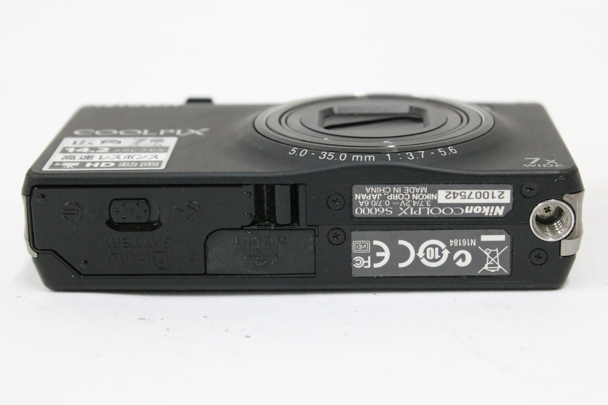 ニコン Nikon COOLPIX S6000 7x ブラック 付属品多数 コンパクトデジタルカメラ 7