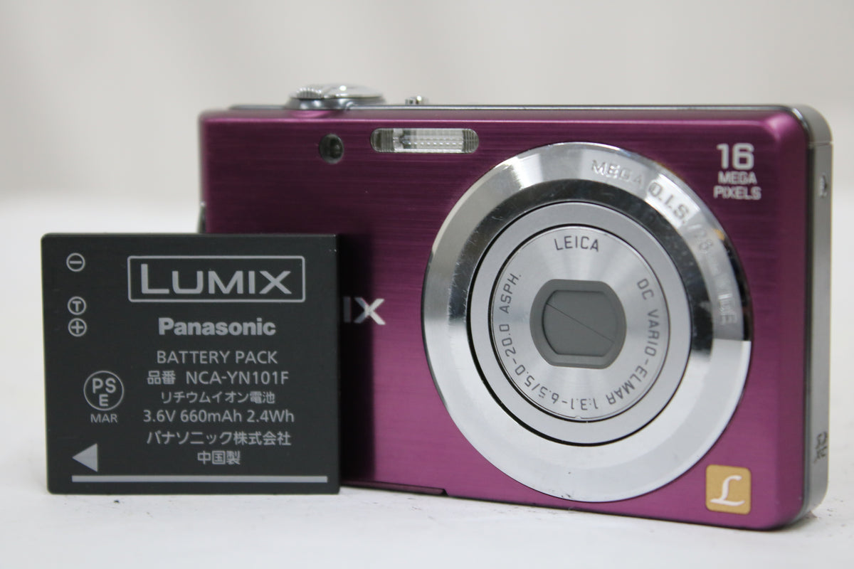 パナソニック Panasonic LUMIX DMC-FH5 パープル バッテリー付き コンパクトデジタルカメラ 1
