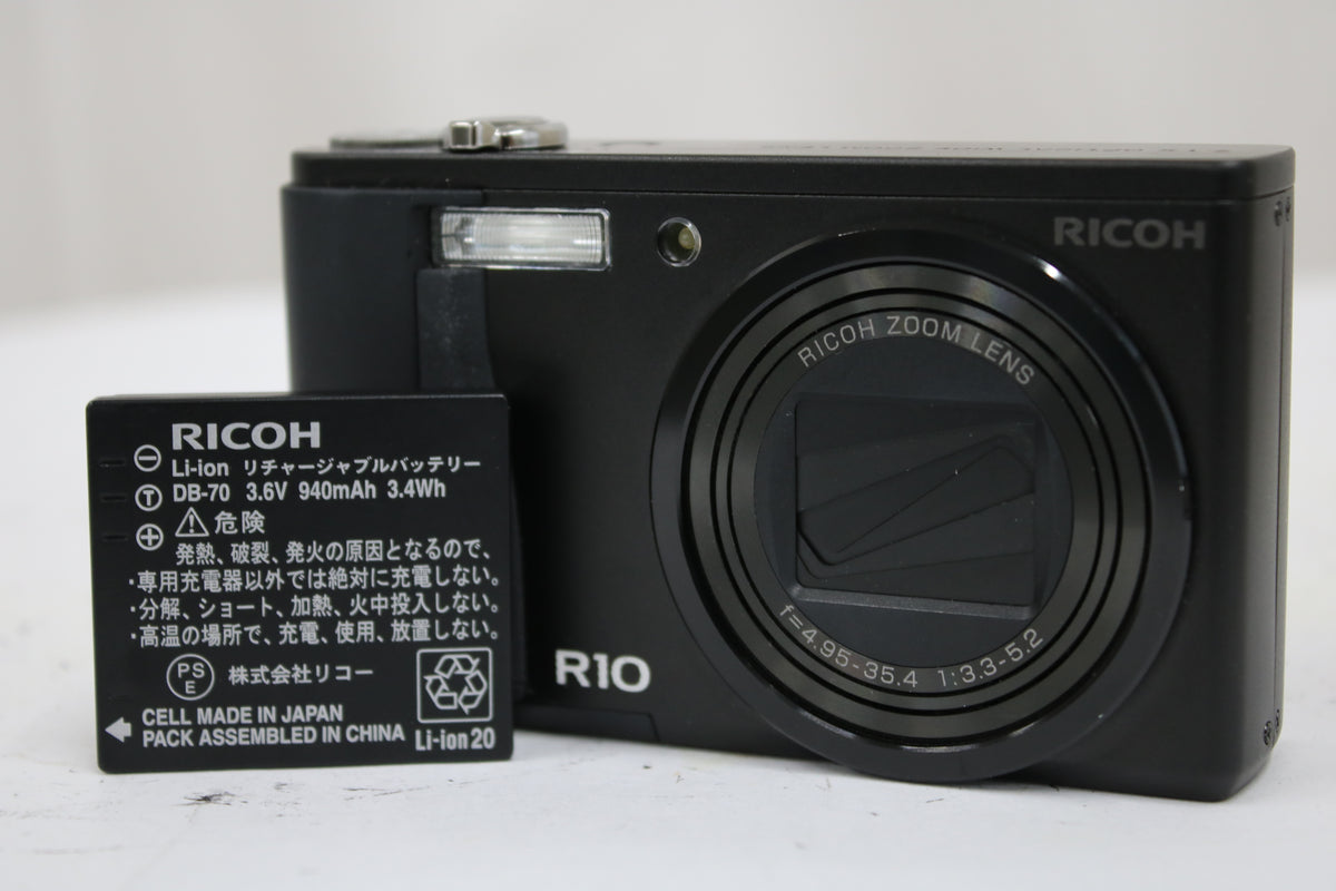 リコー Ricoh R10 ブラック バッテリー付き コンパクトデジタルカメラ 1