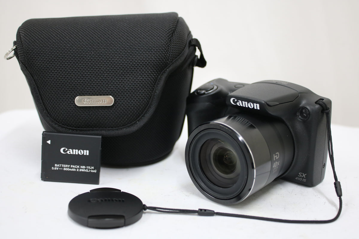 キャノン Canon Powershot SX410 IS 40x ブラック バッテリー ケース付き コンパクトデジタルカメラ 1