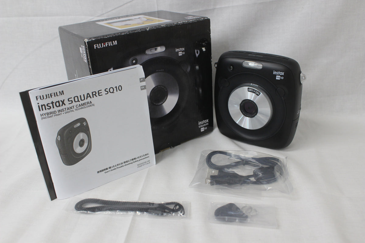 【元箱付き】フジフィルム Fujifilm instax SQ 10 ブラック チェキ 1