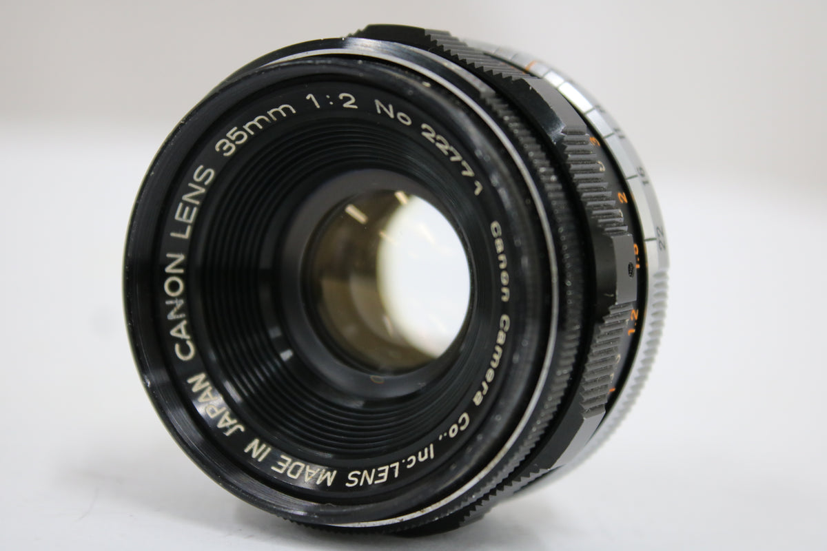 キャノン Canon Lens 35mm F2 ライカLマウントレンズ 1