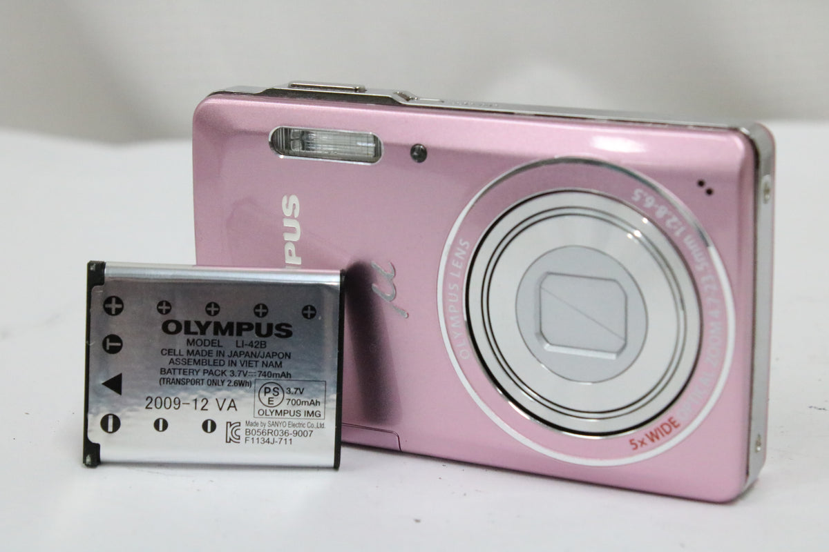 オリンパス Olympus μ mju μ-5010 5x WIDE ピンク バッテリー付き コンパクトデジタルカメラ 1
