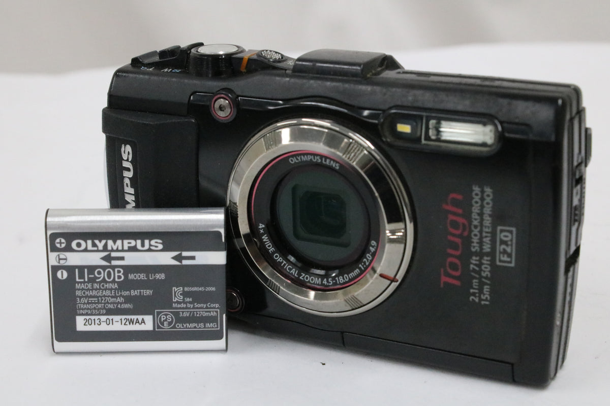 オリンパス Olympus Tough TG-3 4x WIDE ブラック バッテリー付き コンパクトデジタルカメラ 1