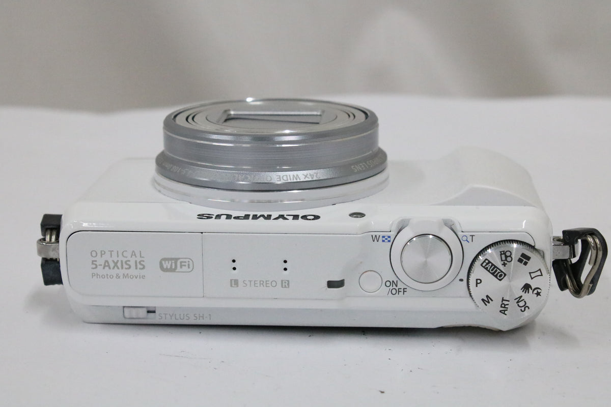 オリンパス Olympus STYLUS SH-1 24x WIDE ホワイト バッテリー付き コンパクトデジタルカメラ 6