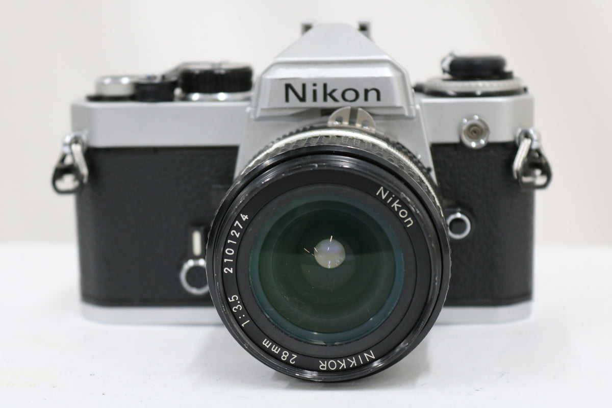 ニコン Nikon FE NIKKOR Ai-s  28mm F3.5 ボディレンズセット 2