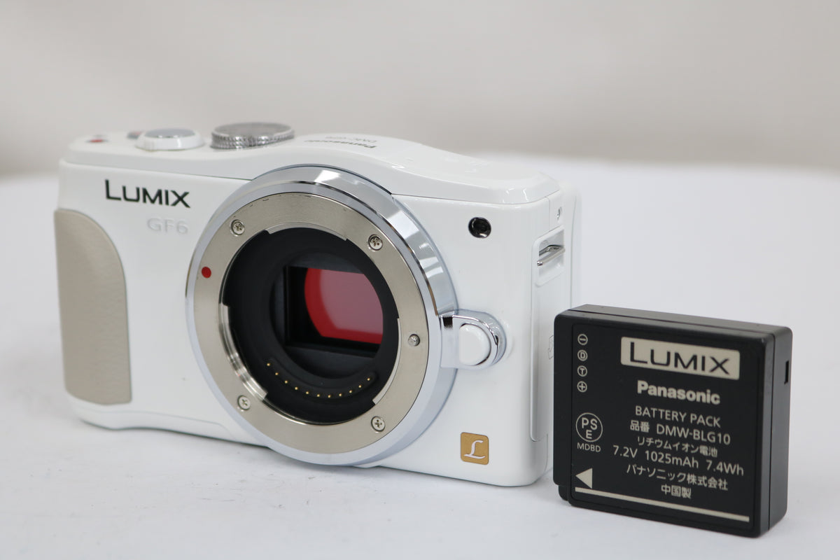 【シャッター45回】パナソニック Panasonic Lumix GF6 ホワイト ミラーレス一眼 1