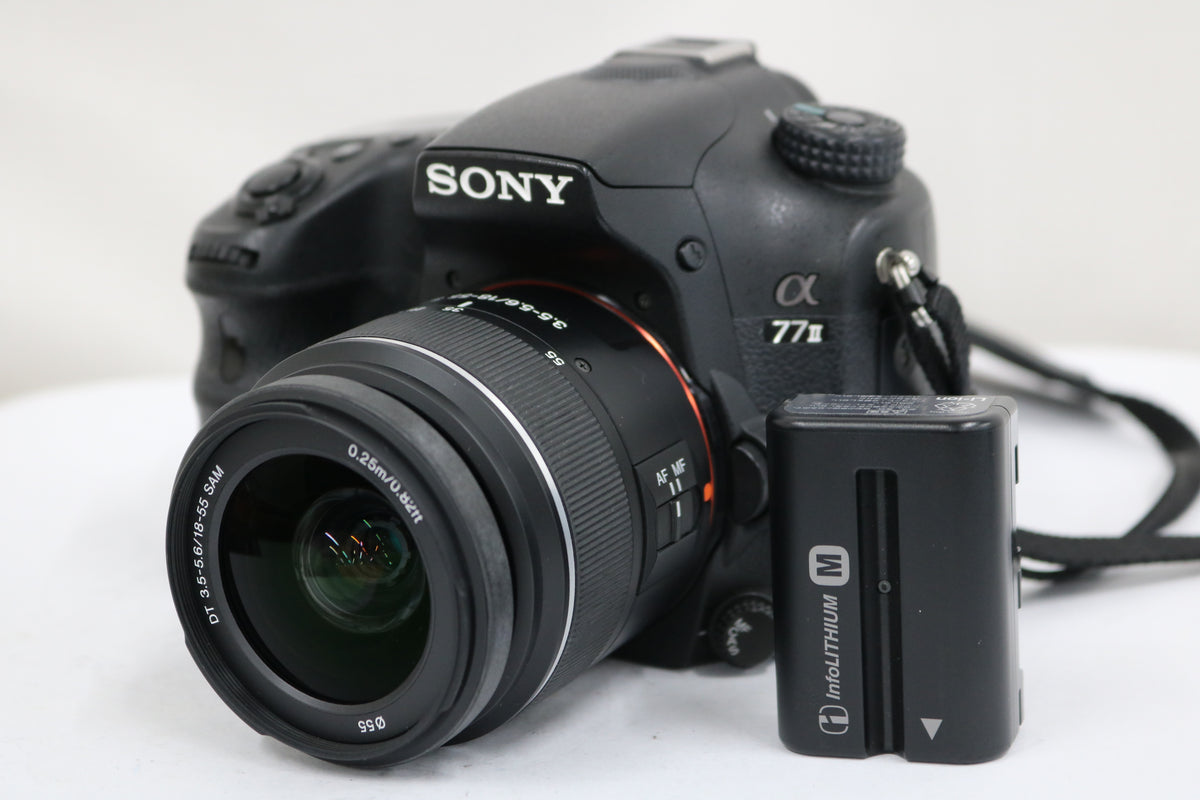 【シャッター69131】ソニー Sony α77 II DT 18-55mm F3.5-5.6 SAM デジタル一眼 1