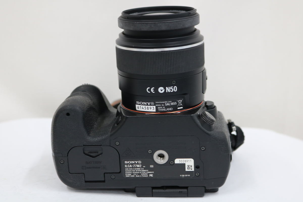 【シャッター69131】ソニー Sony α77 II DT 18-55mm F3.5-5.6 SAM デジタル一眼 7