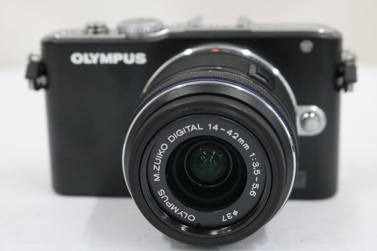 【シャッター367回】オリンパス Olympus PEN Lite E-PL3 ブラック 14-42mm F3.5-5.6 II R ミラーレス一眼 2