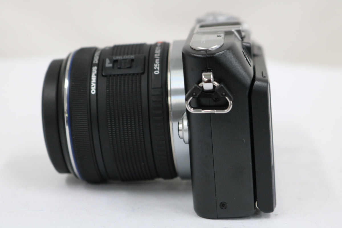 【シャッター367回】オリンパス Olympus PEN Lite E-PL3 ブラック 14-42mm F3.5-5.6 II R ミラーレス一眼 3