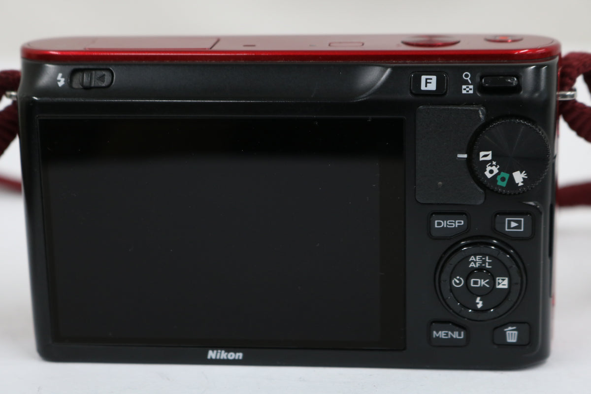 【シャッター1983回】ニコン Nikon 1 J1 レッド ミラーレス一眼 4