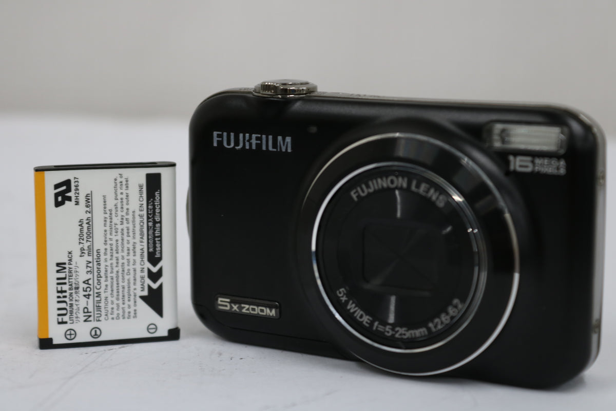 フジフィルム Fujifilm FINEPIX JX400 5x ブラック バッテリー付き コンパクトデジタルカメラ 1