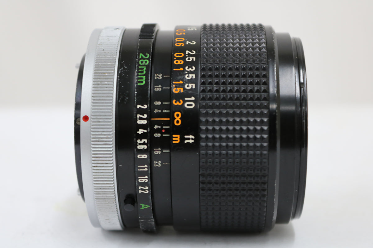 キャノン Canon FD 28mm F2 S.S.C レンズ 3