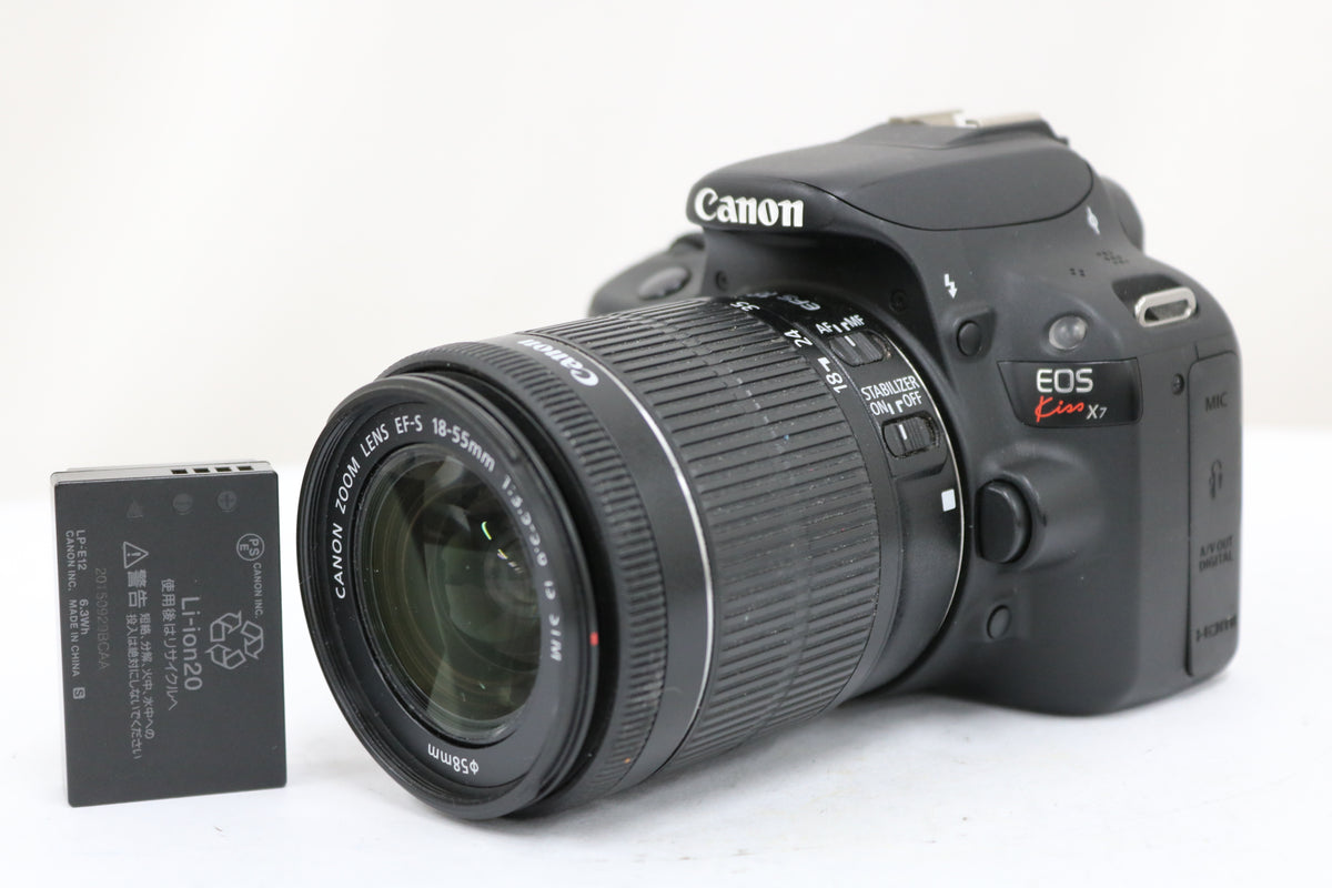 【シャッター66578回】キャノン Canon EOS Kiss X7 RF-S 18-55mm F3.5-5.6 IS STM デジタル一眼 1
