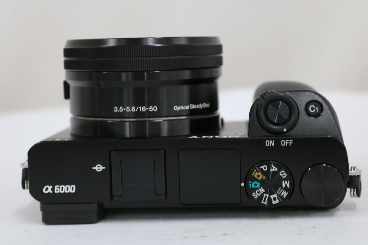 【シャッター2201回】ソニー Sony α6000 ブラック E PZ 16-50mm F3.5-5.6 OSS ミラーレス一眼 6