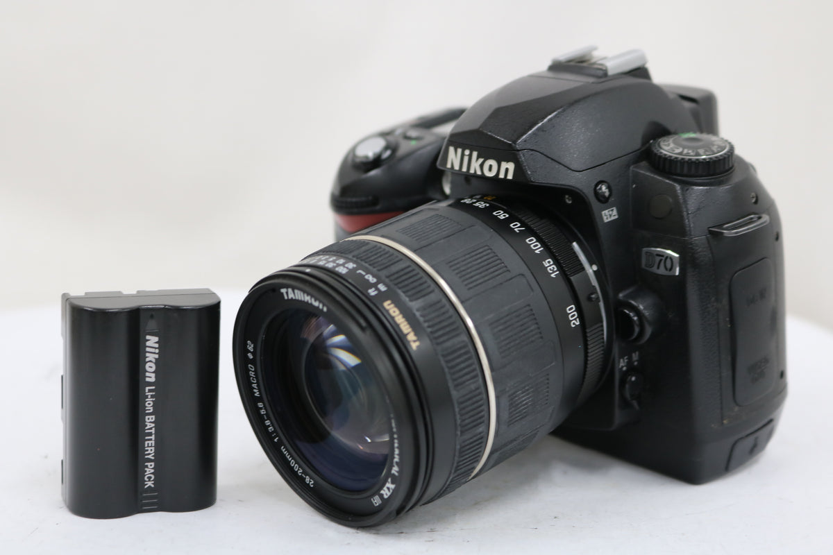 【シャッター33837回】ニコン Nikon D70 TAMRON AF ASPHERICAL XR 28-200mm F3.8-5.6 デジタル一眼 1
