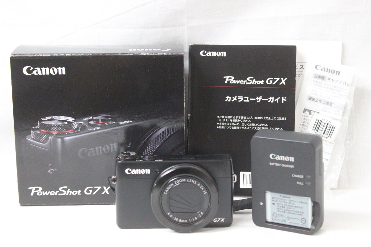 【元箱付き】キャノン Canon PowerShot G7X ブラック 付属品多数付き コンパクトデジタルカメラ 1