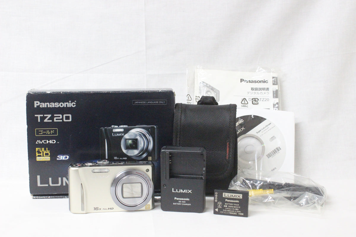 【元箱付き】パナソニック Panasonic Lumix DMC-TZ20 ゴールド 付属品多数付き 1