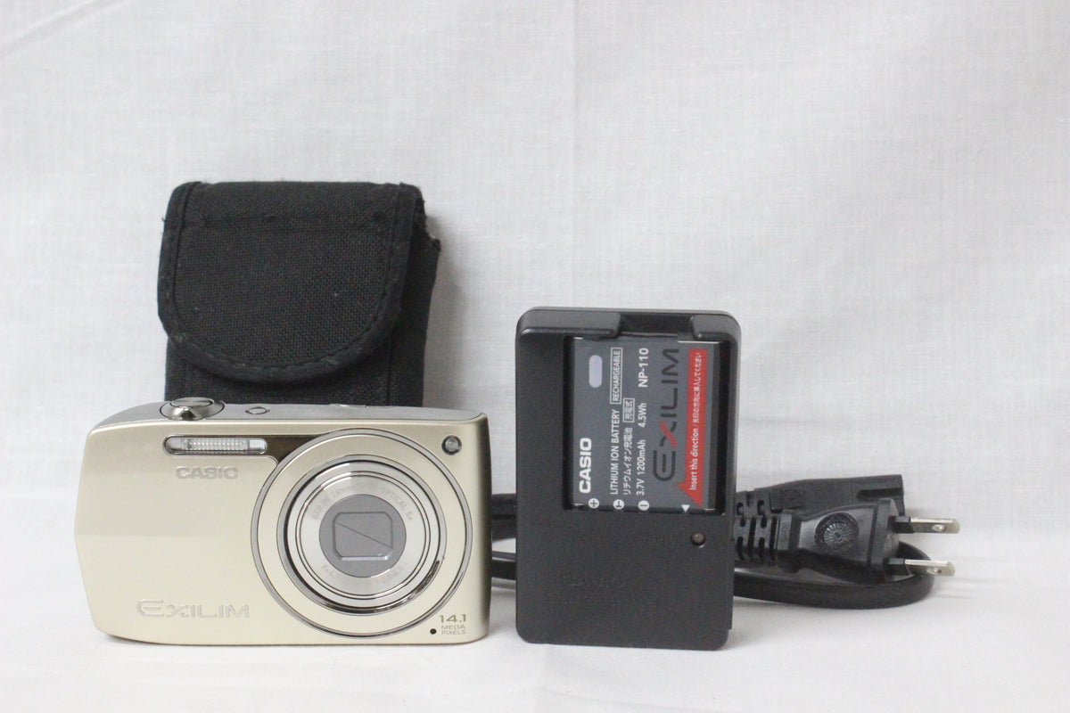 カシオ Casio EXLIM EX-Z2300 ゴールド ケース・充電器付き コンパクトデジタルカメラ 1