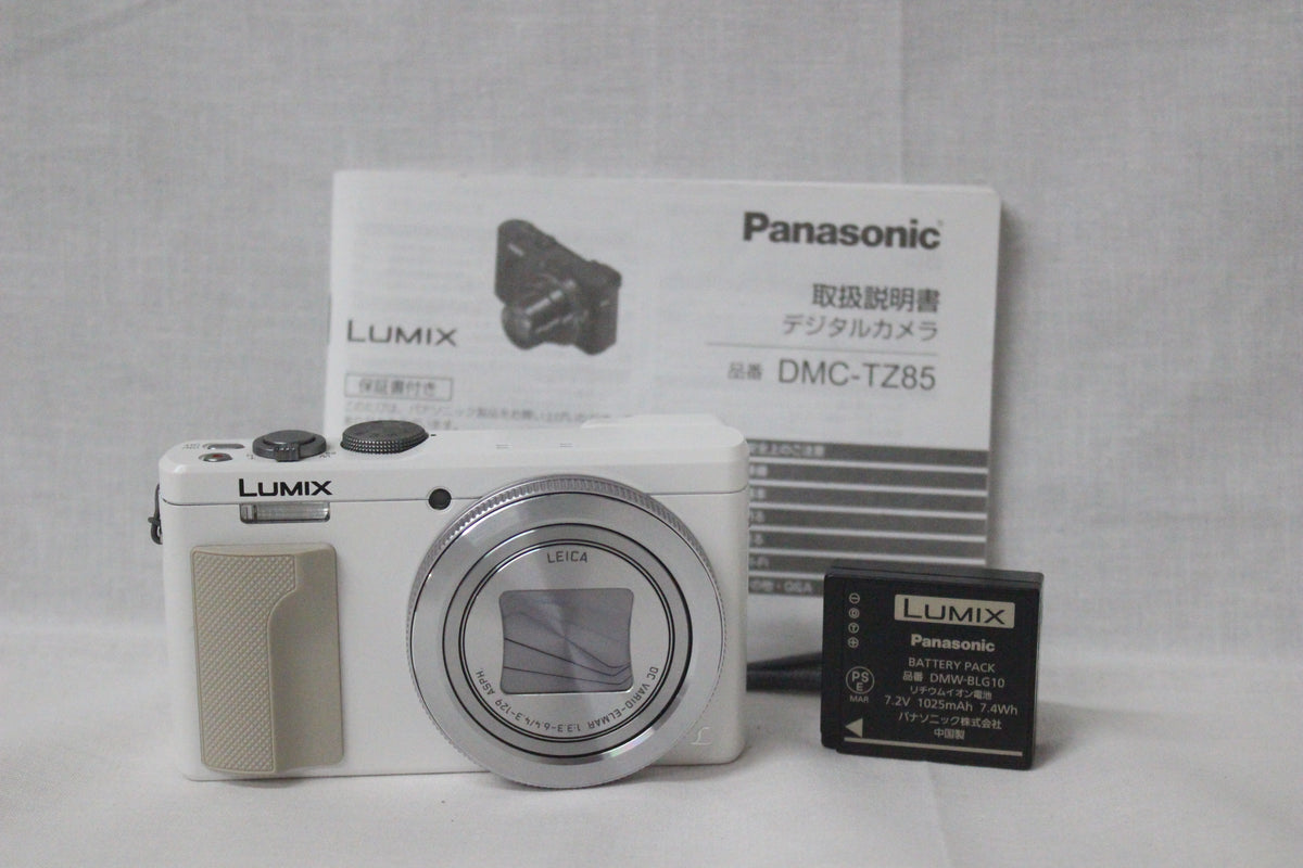 パナソニック Panasonic Lumix DMC-TZ85 ホワイト バッテリー・説明書付き 1