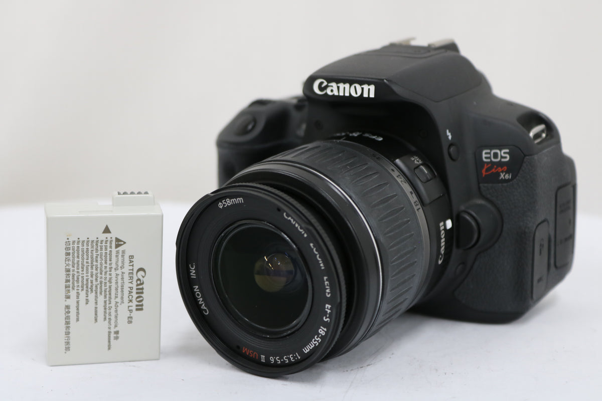 【シャッター2203回】キャノン Canon EOS Kiss X6i EF-S 18-55mm F3.5-5.6 II USM デジタル一眼 1