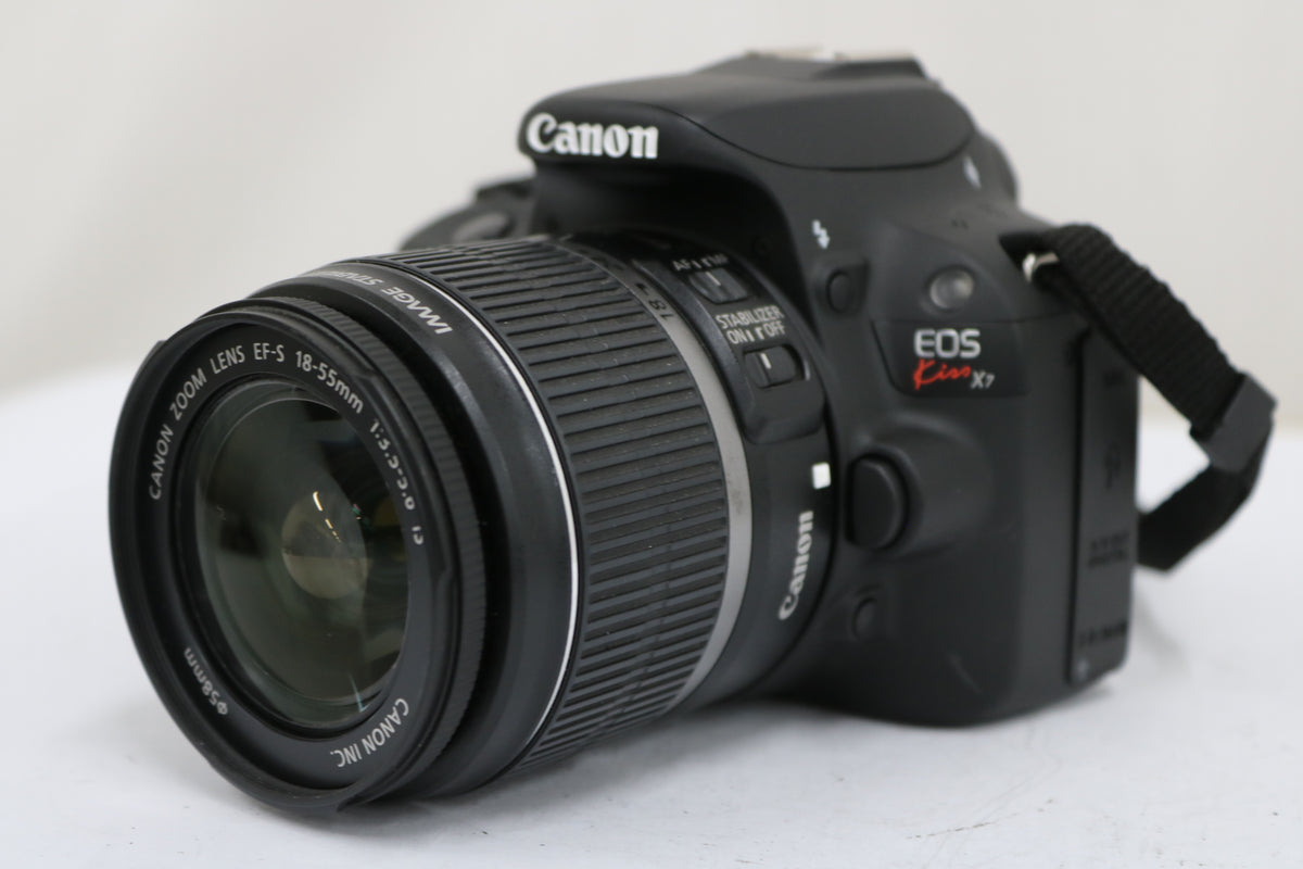 【シャッター22回】キャノン Canon EOS Kiss X7 EF-S 18-55mm F3.5-5.6 IS デジタル一眼 1