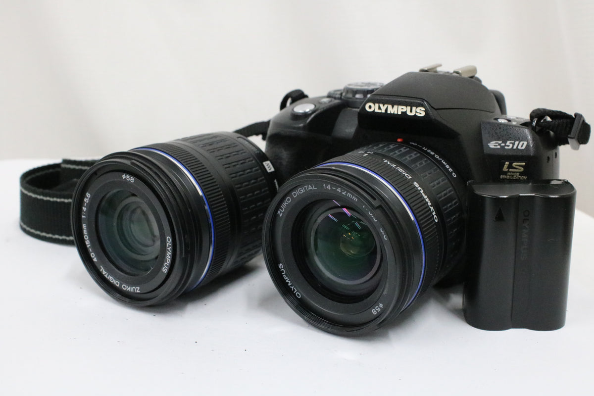 【シャッター4466回】オリンパス Olympus E-510 ZUIKO DIGITAL 14-42mm 40-150mm デジタル一眼 1