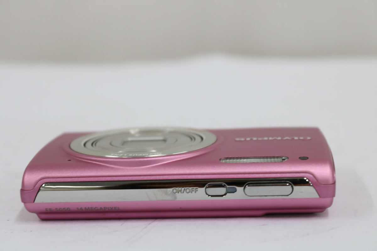 オリンパス Olympus fe FE-5050 5x WIDE ピンク バッテリー付き コンパクトデジタルカメラ 6