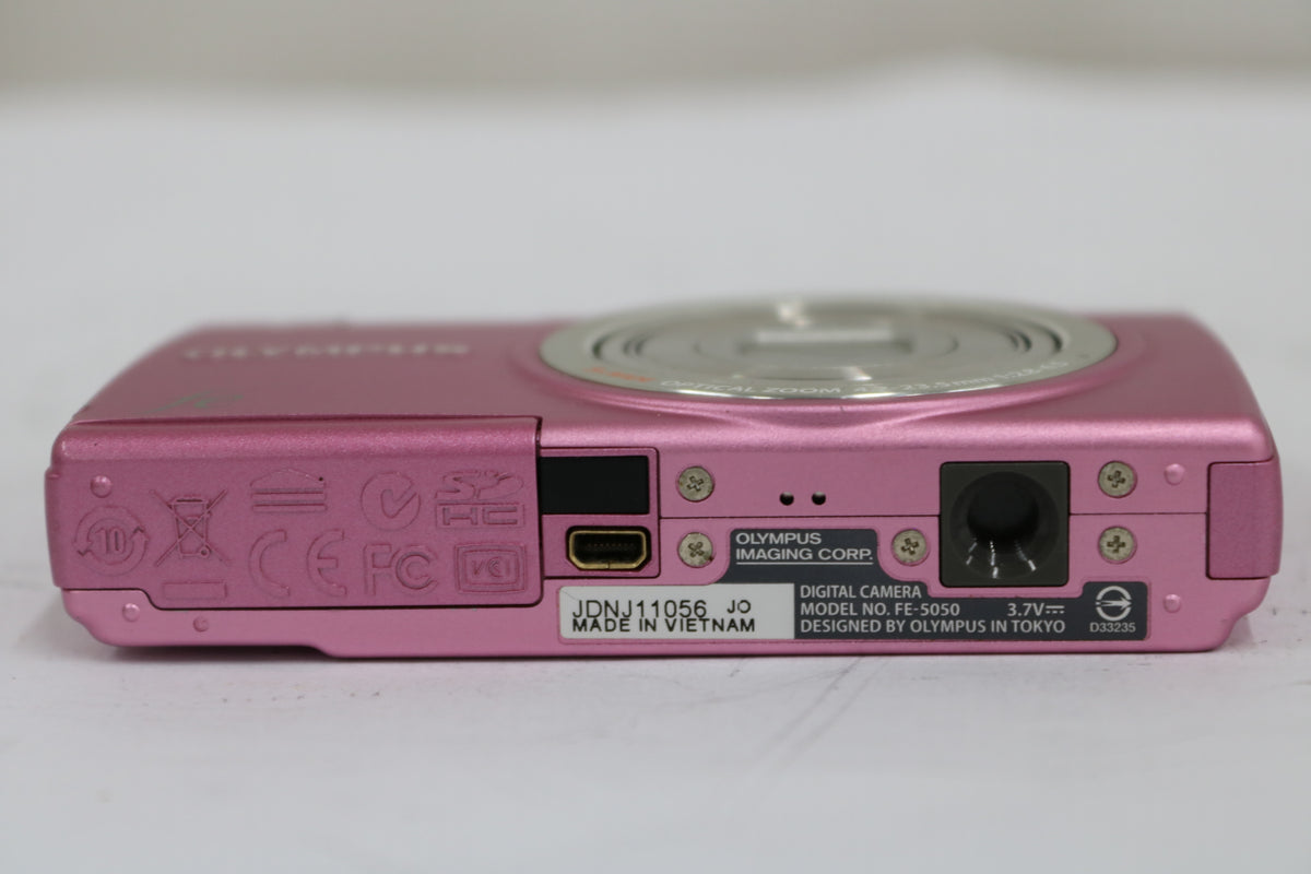 オリンパス Olympus fe FE-5050 5x WIDE ピンク バッテリー付き コンパクトデジタルカメラ 7