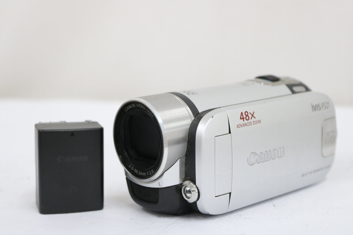 キャノン Canon ivis HF M52 レッド バッテリー付き デジタルビデオカメラ 1