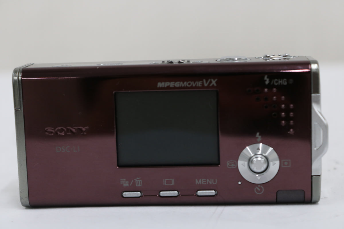 ソニー Sony Cyber-shot DSC-L1 3x ワインレッド コンパクトデジタルカメラ 4