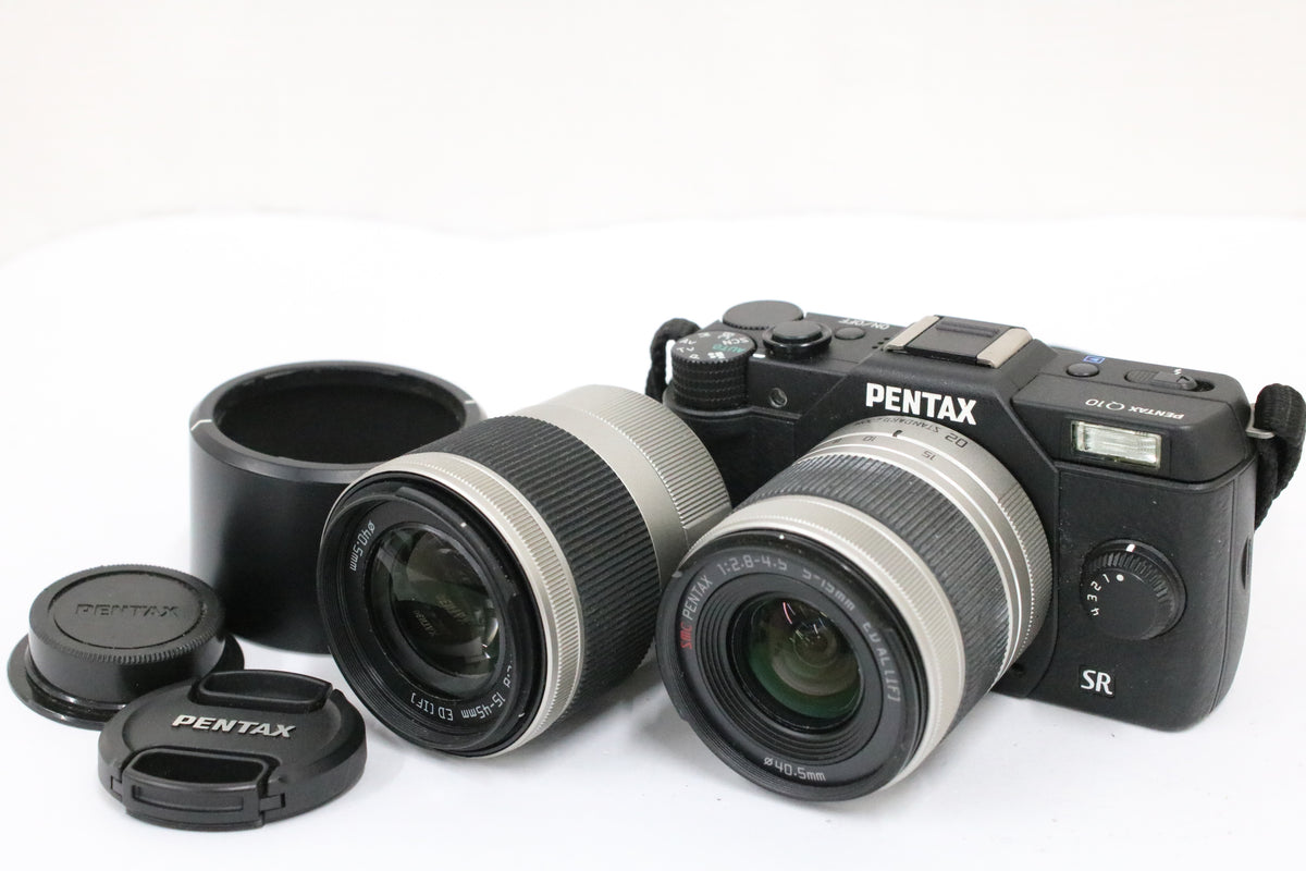 【シャッター88回】ペンタックス Pentax Q10 SR smc PENTAX 5-15mm 15-45mm ミラーレス一眼 1