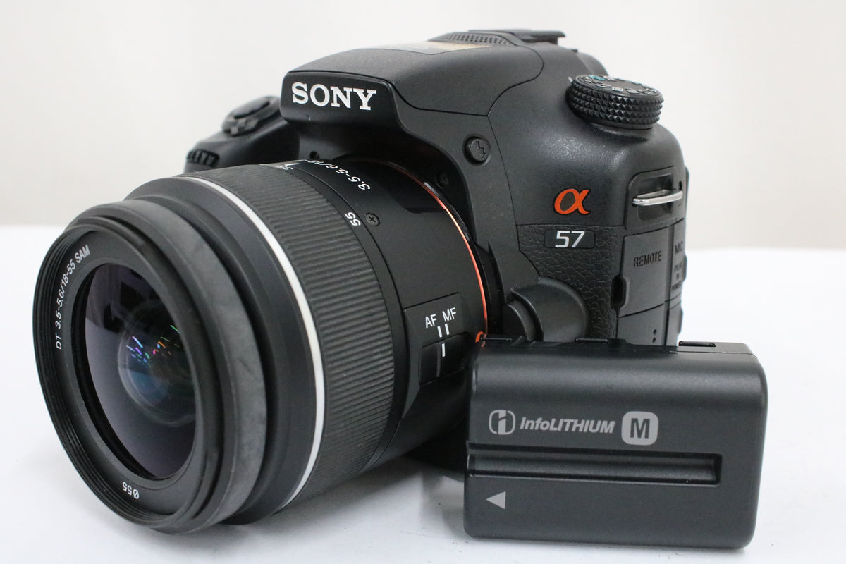 【シャッター1428回】ソニー Sony α57 DT 18-55mm F3.5-5.6 デジタル一眼 1