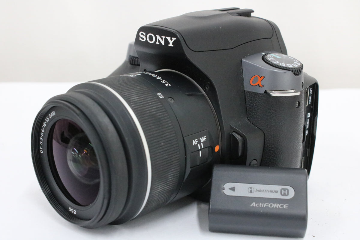【シャッター651回】ソニー Sony α380 DT 18-55mm F3.5-5.6 SAM デジタル一眼 1