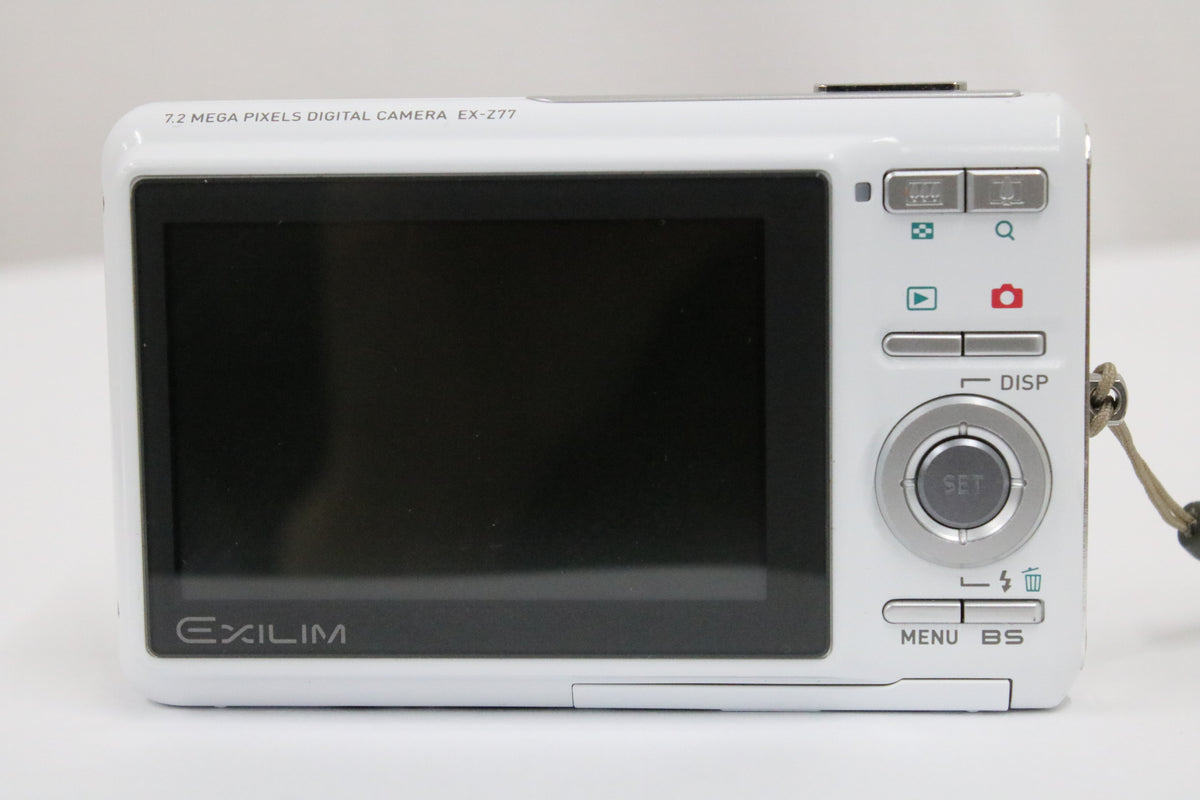 カシオ Casio EXILIM EX-Z77 3x ホワイト バッテリー付き コンパクトデジタルカメラ 4